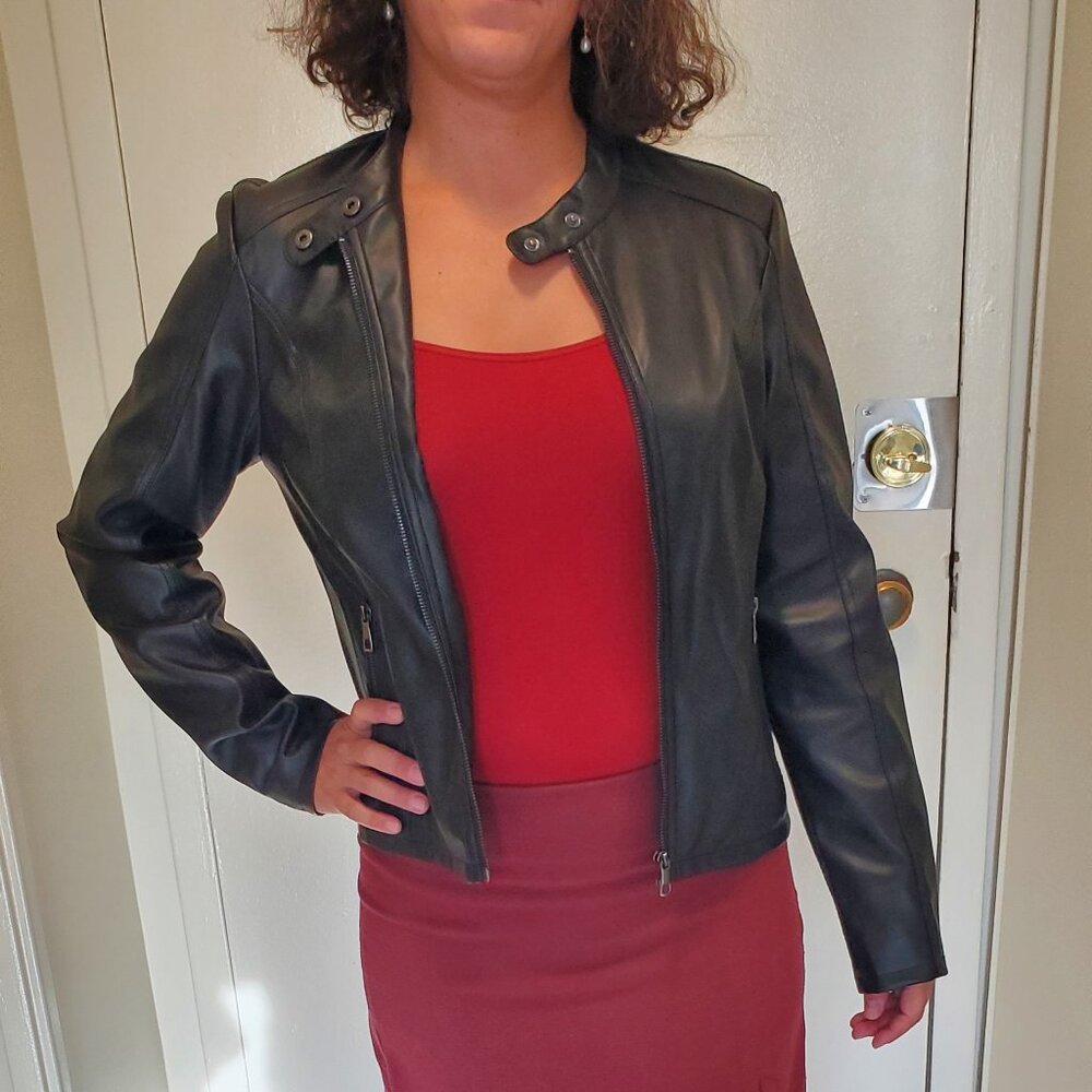 NEW Stylish C&A Leather Jacket